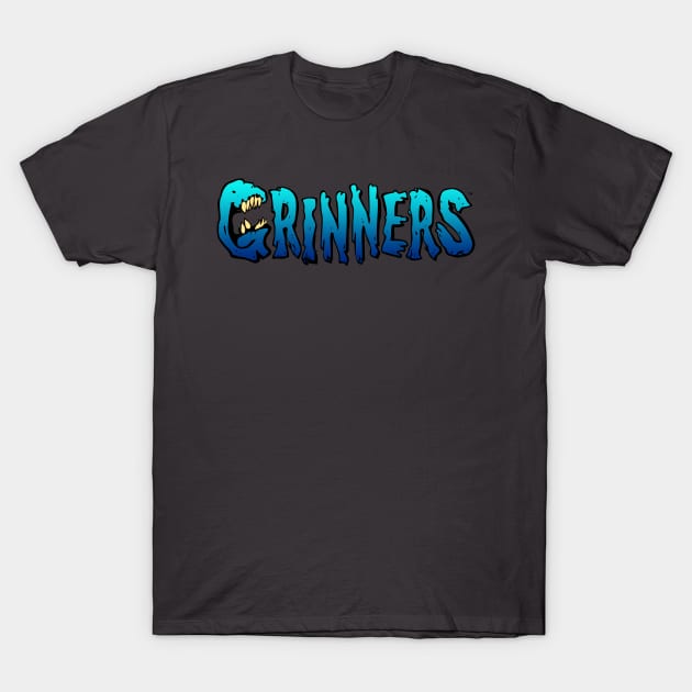 Grinner Blue 2 T-Shirt by radbadchad